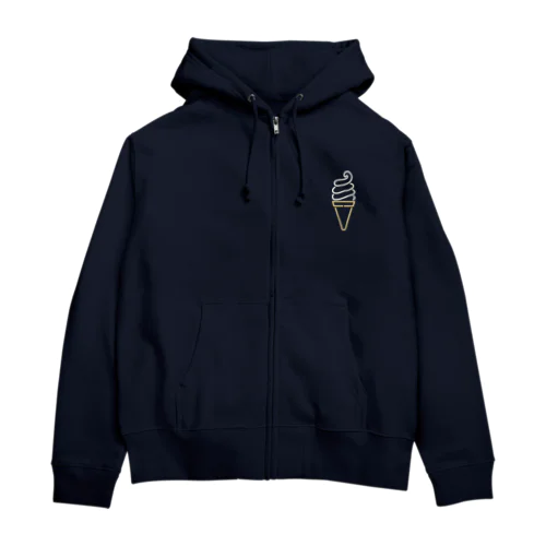 ソフトクリーム（color） Zip Hoodie