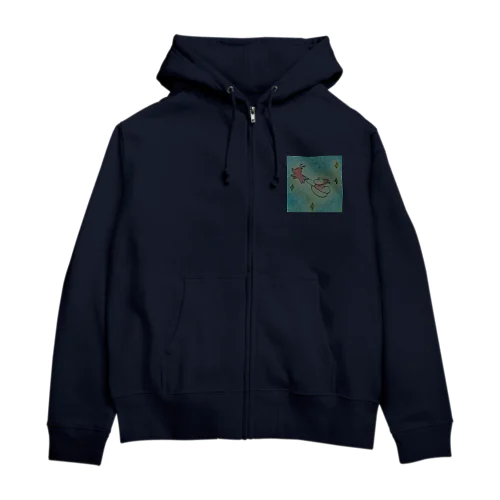 Silent  X'mas Zip Hoodie