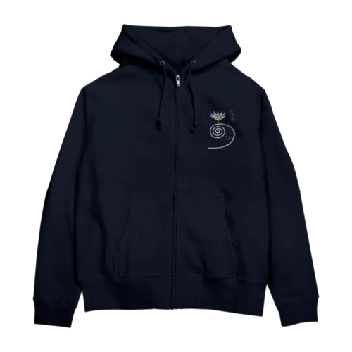 渦巻　（透過） Zip Hoodie