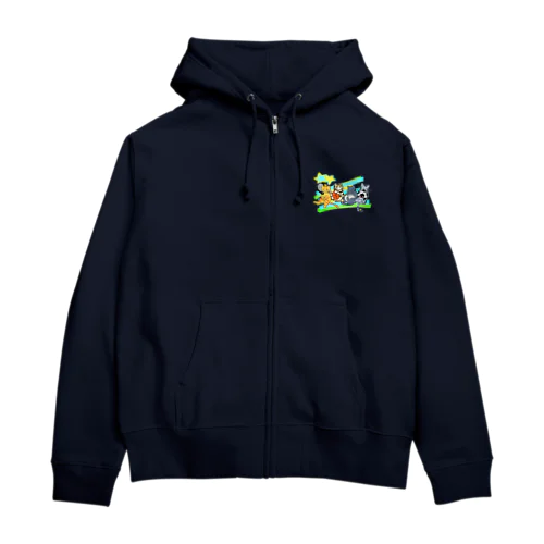 ネコリンピック✨球技 Zip Hoodie