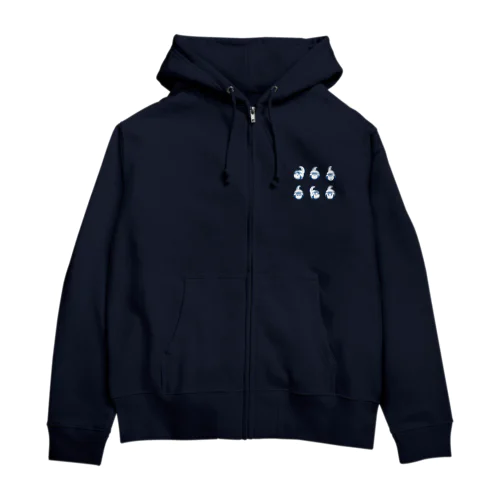 フェイスロゴ６ Zip Hoodie