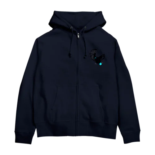 コウロコフウチョウ Zip Hoodie