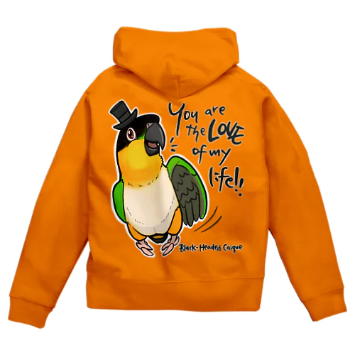 ズグロMy Life Zip Hoodie