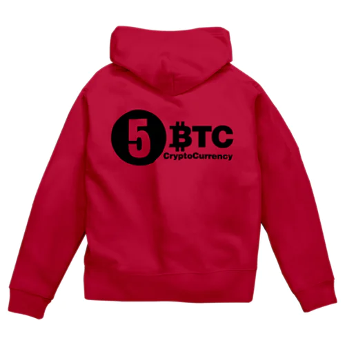 5BTC(Black-Logo) ジップパーカー