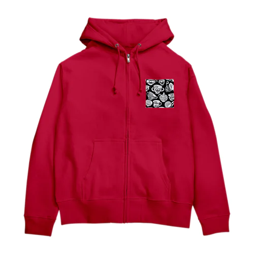 花の詩カップ(The Flower Poetry Cup) Zip Hoodie