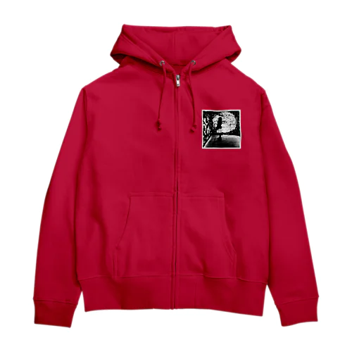 逆さ Zip Hoodie