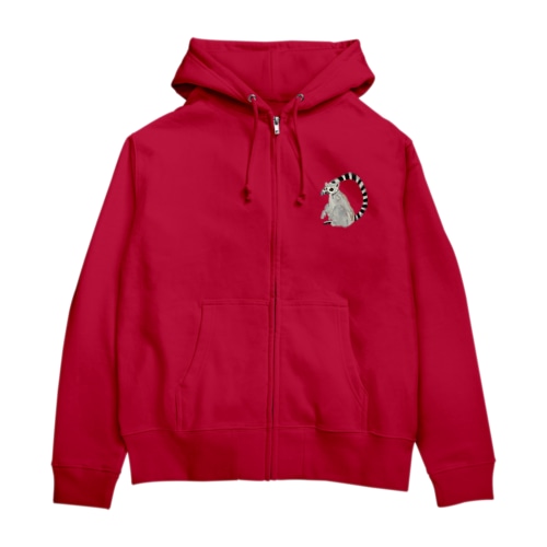 ワオキツネザルだぞっ💕 Zip Hoodie