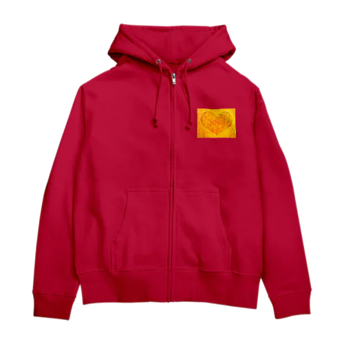 キュビズム・ハート Zip Hoodie