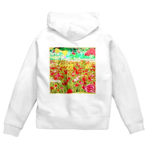 poppy garden. Zip Hoodie