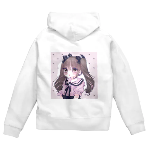 地雷ちゃん Zip Hoodie