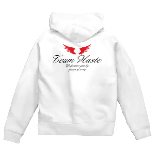 Team Haste ブラック Zip Hoodie