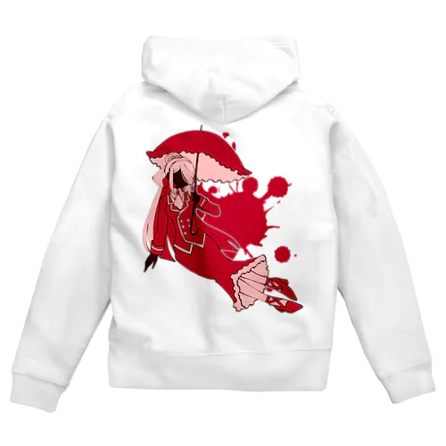 うちの子影絵風パーカーVol.2「女郎蜘蛛」 Zip Hoodie