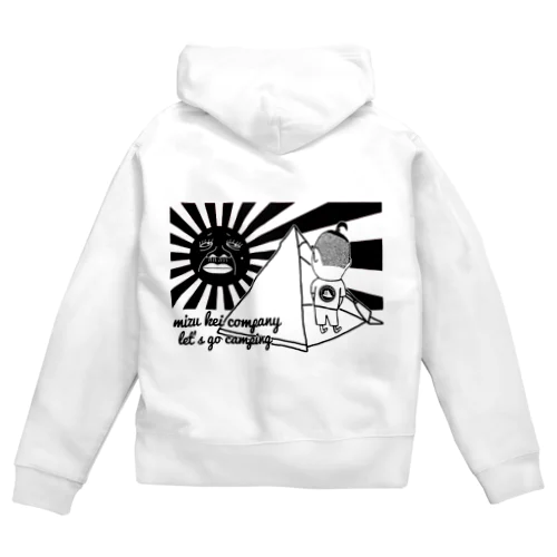 日章カラー Zip Hoodie