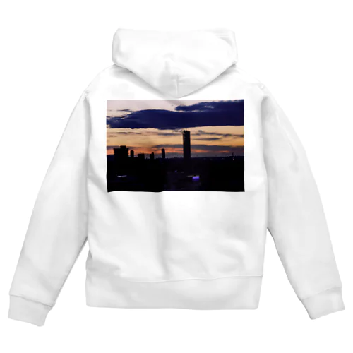 札幌の夕日 Zip Hoodie