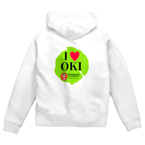 あいらぶOKIだるま Zip Hoodie