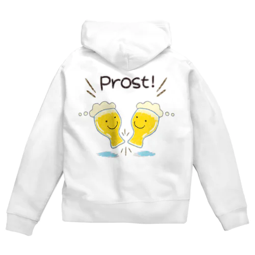 ヴァイスちゃんとProst！（乾杯！） Zip Hoodie