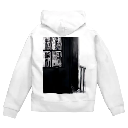 眠るモノクロの街 Zip Hoodie