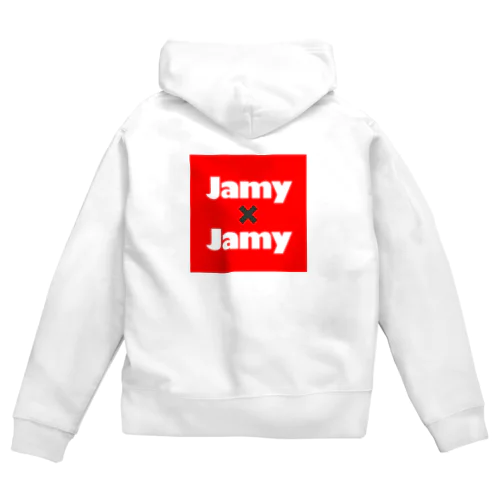  JamyJamyStudio公式ロゴアイテム ジップパーカー