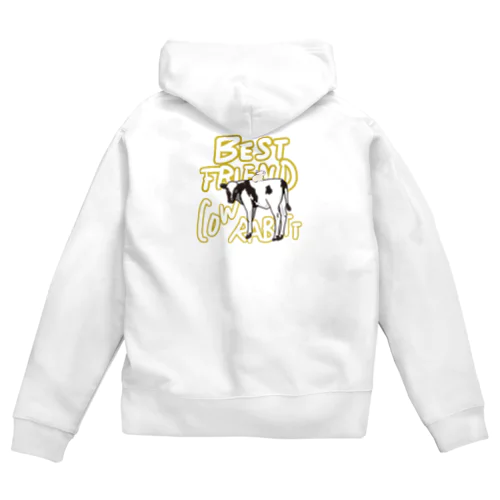 Best Friend cow&rabitt Zip Hoodie