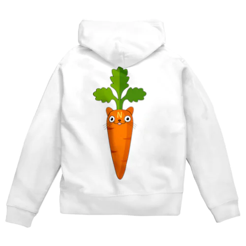 ニャンジン Zip Hoodie