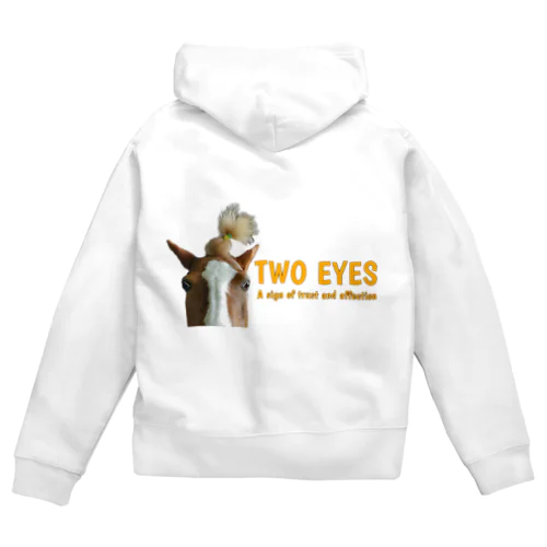 パインちゃんのTWO EYES Zip Hoodie