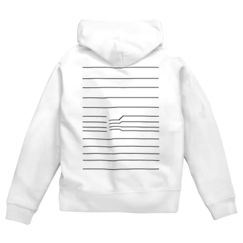 トリックアート Zip Hoodie