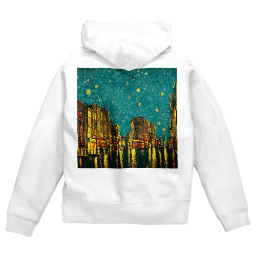 night sky after rain Zip Hoodie