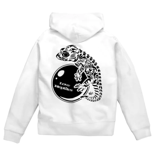 LOVE REPTILES (アカメカブト) Zip Hoodie