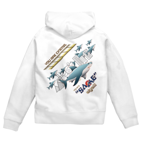 われらサメ映画　パーカー Zip Hoodie