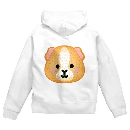 どうぶつおにぎり BIG モルモット Zip Hoodie