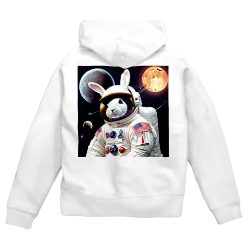 space usagi rabbit Zip Hoodie