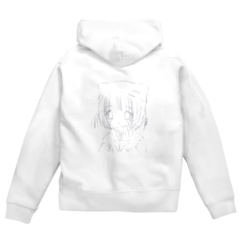 ふわねこ・しんどろ～む Zip Hoodie