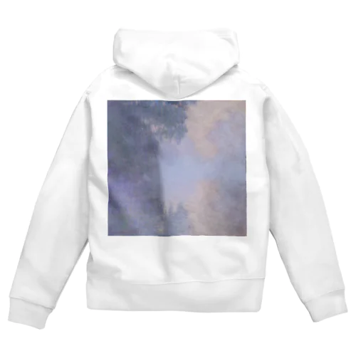 ジヴェルニー近郊のセーヌ川支流(霧) / Branch of the Seine near Giverny (Mist) Zip Hoodie