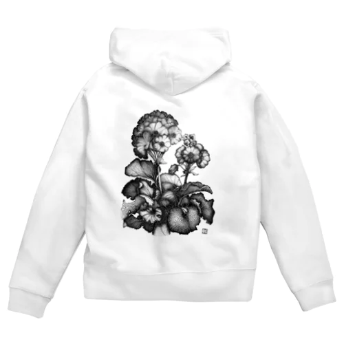 ゼラニウム Zip Hoodie