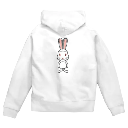 困惑フレンズ 「ウサギさん」by bakikeda Zip Hoodie