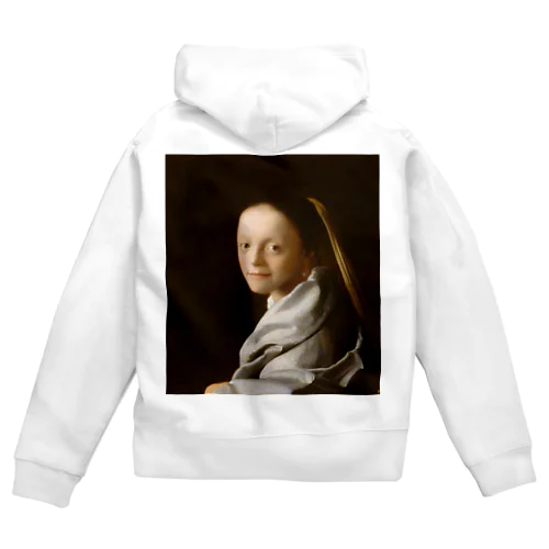 少女 / Portrait of a Young Woman Zip Hoodie