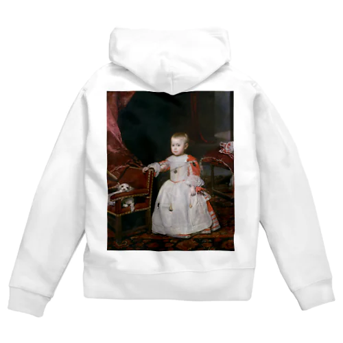 皇太子フェリペ・プロスぺロの肖像 / Portrait of Prince Philip Prospero Zip Hoodie