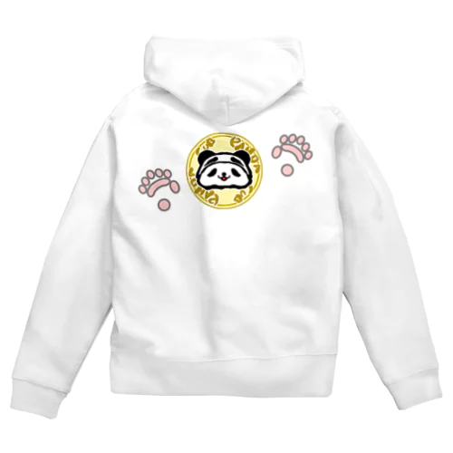 かぶぱん　パンダの肉球（フェイス＆両手） Zip Hoodie