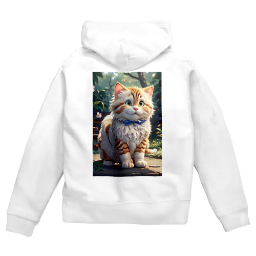 かわいい猫ちゃん  Lovely cat Zip Hoodie