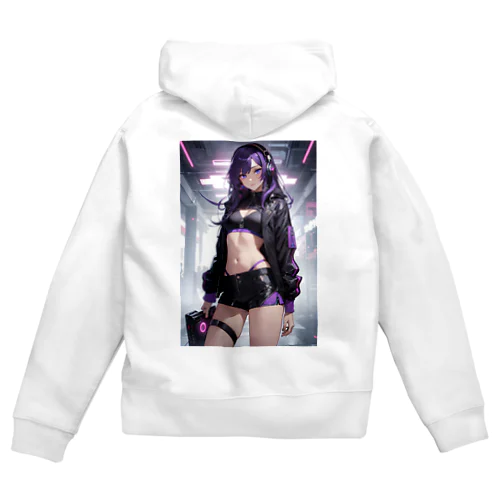 銃を持つ少女 Zip Hoodie