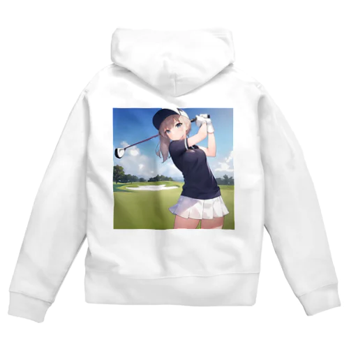 ゴルフ女子「えりりん」グッズ Zip Hoodie