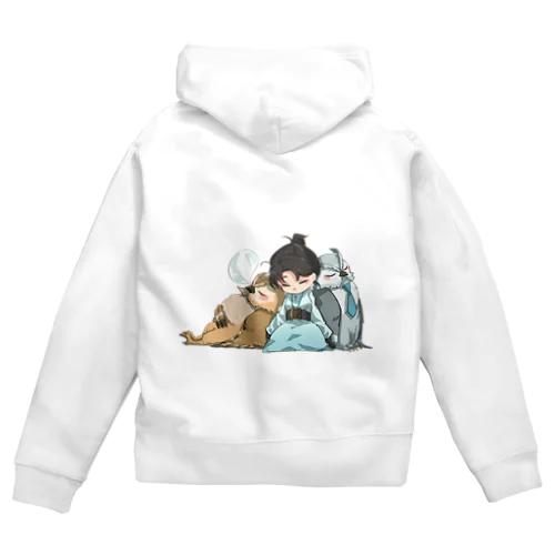 着物仕立て装々　いい夢見てね Zip Hoodie