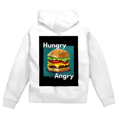 【ハンバーガー】hAngry  Zip Hoodie