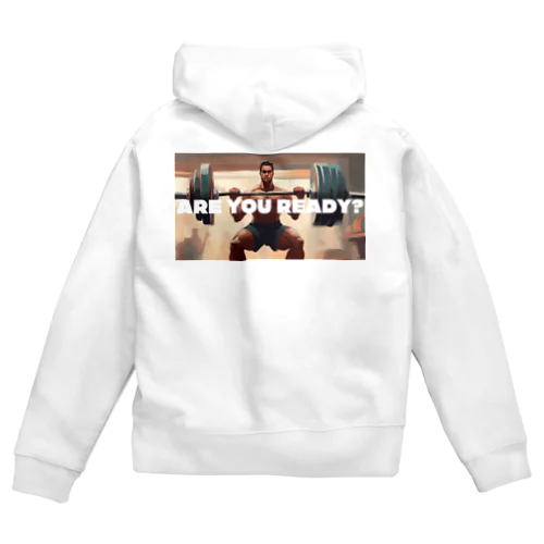 マッチョになる覚悟はできているか Zip Hoodie