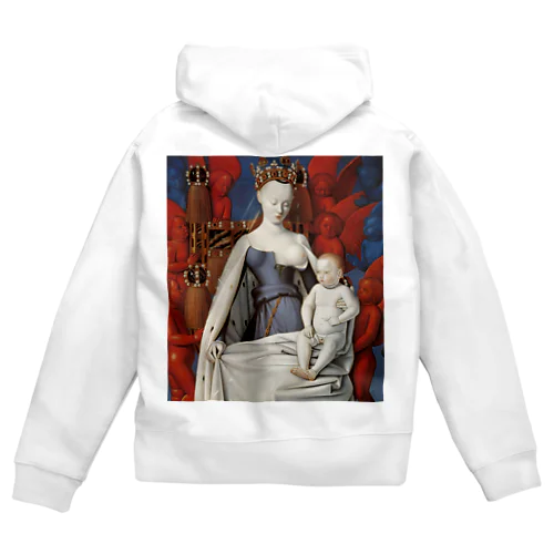 聖母子と天使たち / Virgin and Child Surrounded by Angels Zip Hoodie