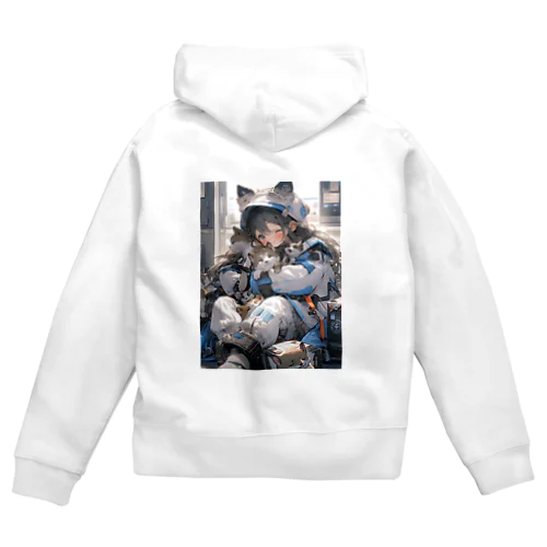 子猫満載２ Zip Hoodie