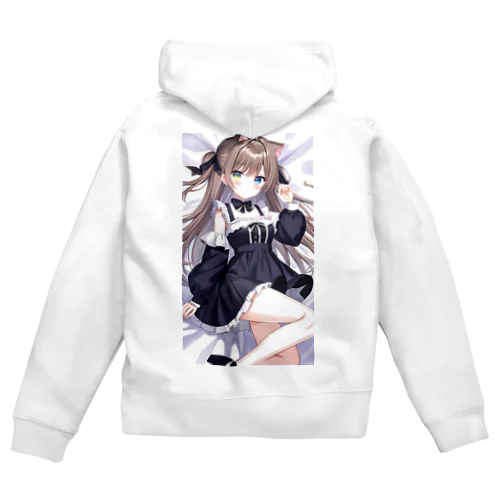 猫耳ゴスロリ美少女 Zip Hoodie