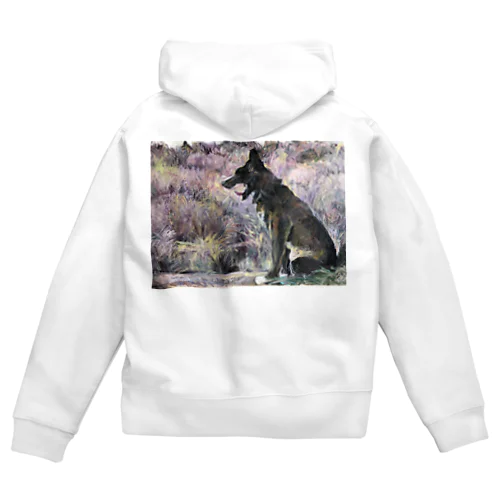 甲斐犬の大あくび Zip Hoodie