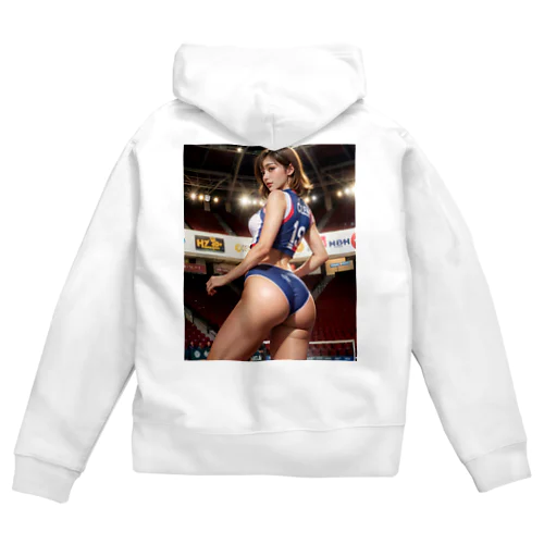 volleyball 01 Zip Hoodie