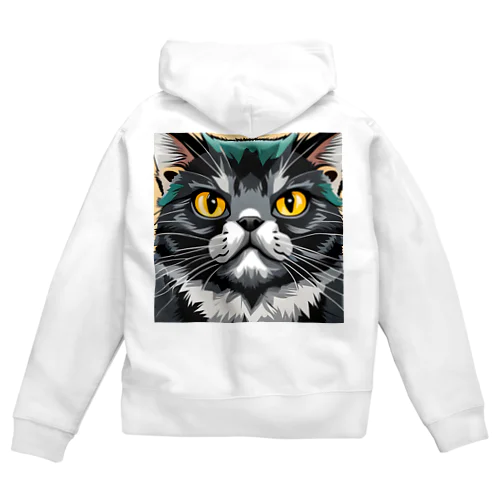 イケてる猫 Zip Hoodie